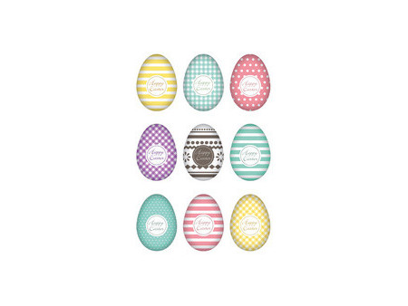 HERMA Stickers de Pâques DECOR 'Lapins nostalgiques'