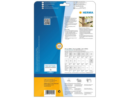 HERMA Power Etiquette SPECIAL, 45,7 x 21,2 mm, blanc
