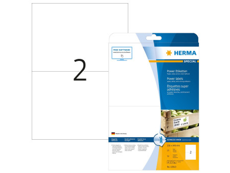 HERMA Power Etiquette SPECIAL, 210 x 148 mm, blanc