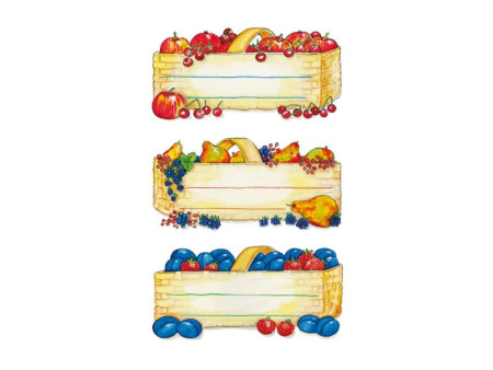 HERMA Étiquette de cuisine Corbeille de fruits, 76x35 mm