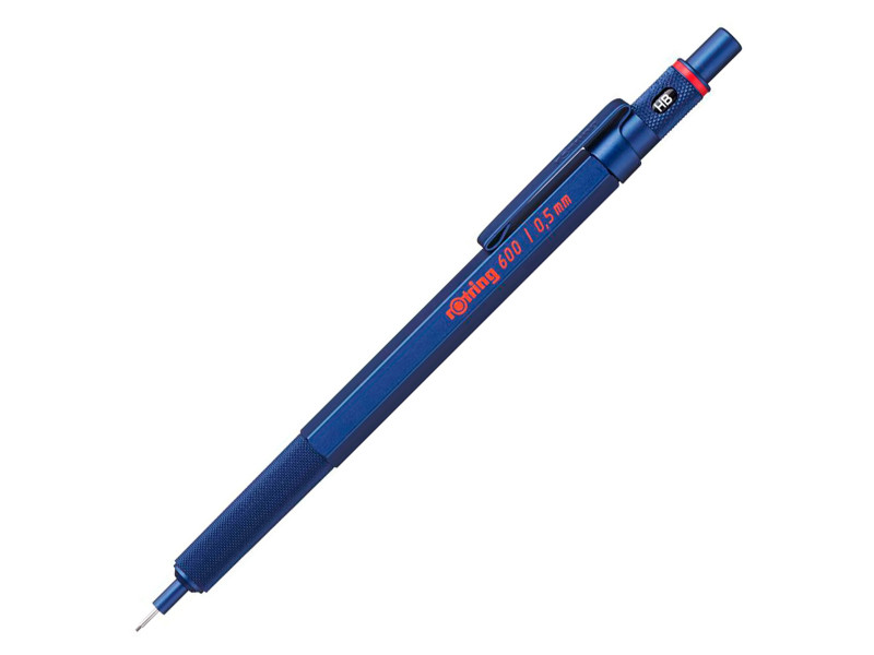 rotring Porte-mines 600, 0,5 mm, bleu métallique