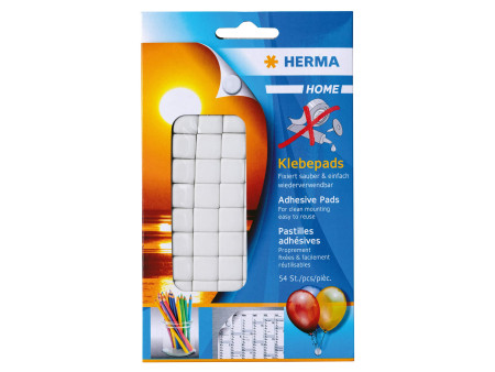 HERMA Pastille adhésive, amovible, réutilisable, blanc