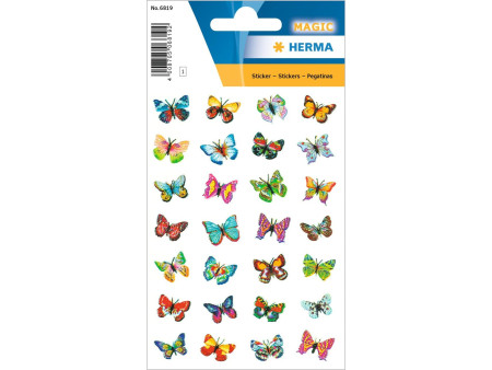 HERMA Sticker MAGIC 'Papillons', film scintillant