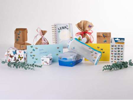 HERMA Sticker MAGIC 'Papillons', film scintillant