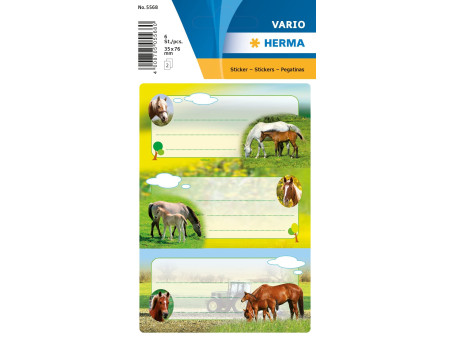 HERMA Étiquette pour livre 'Chevaux', 76 x 35 mm