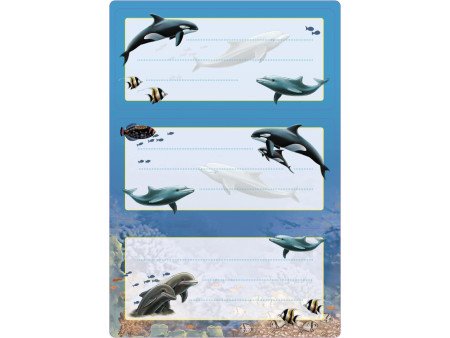 HERMA Étiquette pour livre 'Dauphins', 76 x 35 mm