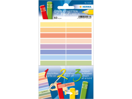 HERMA Etiquettes pour crayons HOME, 46 x 10 mm, couleurs