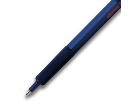 rotring Stylo à bille rétractable 600, bleu métallique