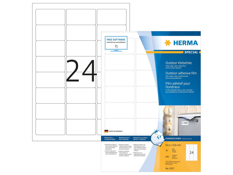 HERMA Etiquette en film adhésif Outdoor SPECIAL,63,5 x33,9mm