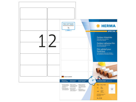 HERMA Etiquette en film adhésif Outdoor SPECIAL,99,1 x42,3mm