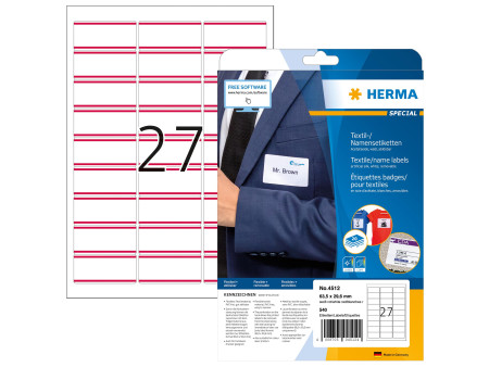 HERMA Etiquettes badges SPECIAL, 63,5 x 29,6 mm,