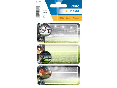 HERMA Etiquettes pour livres 'football', scintillant