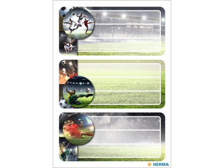 HERMA Etiquettes pour livres 'football', scintillant