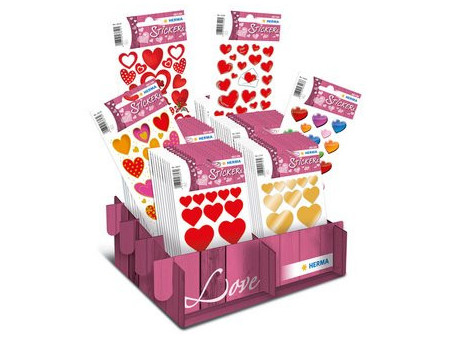 HERMA Sticker DECOR Love classique, dans un présentoir de