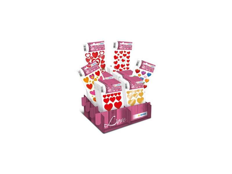 HERMA Sticker DECOR Love classique, dans un présentoir de