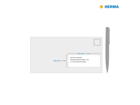 HERMA Etiquette universelle PREMIUM, 99,1 x 38,1 mm, blanc