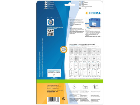 HERMA Etiquette universelle PREMIUM, 210 x 297 mm, blanc