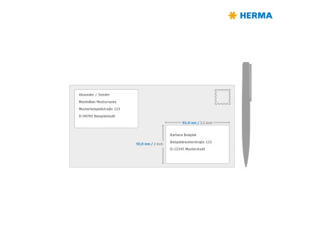 HERMA Etiquette universelle PREMIUM, 83,8 x 50,8 mm, blanc
