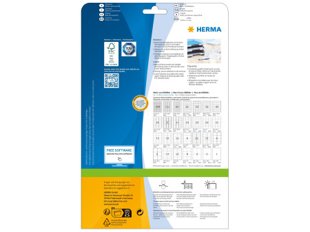 HERMA Etiquette universelle PREMIUM, 66 x 33,8 mm, blanc