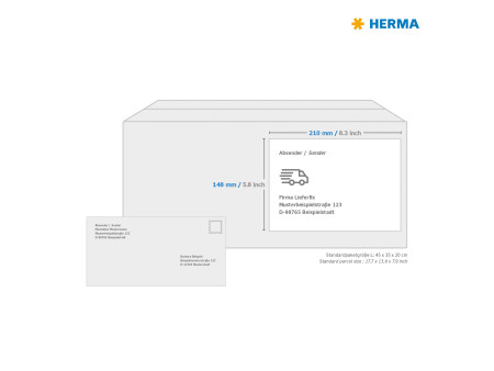 HERMA Etiquette universelle PREMIUM, 210 x 148 mm, blanc
