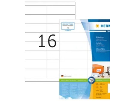 HERMA Etiquette universelle PREMIUM, 105 x 33,8 mm, blanc