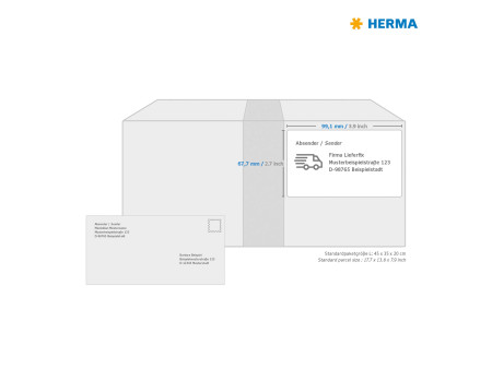 HERMA Etiquette universelle PREMIUM, 99,1 x 67,7 mm, blanc