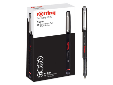 rotring Stylo roller Rollerpoint, largeur tracé: 0,5mm, noir