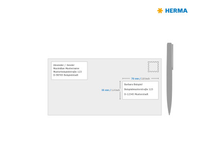 HERMA Etiquette universelle PREMIUM, 70 x 35 mm, blanc