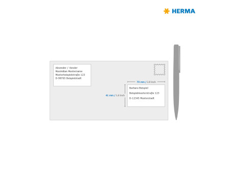 HERMA Etiquette universelle PREMIUM, 70 x 41 mm, blanc