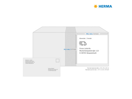 HERMA Etiquette universelle PREMIUM, 99,1 x 93,1 mm, blanc