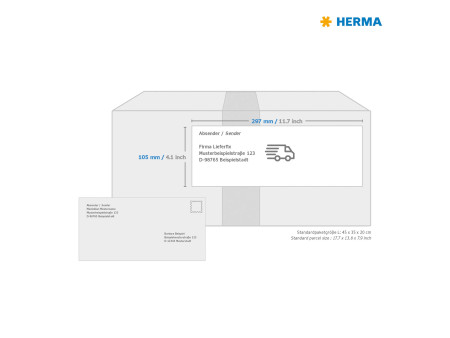 HERMA Etiquette universelle PREMIUM, 105 x 297 mm, blanc