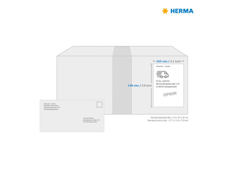 HERMA Etiquette universelle PREMIUM, 105 x 148 mm, blanc