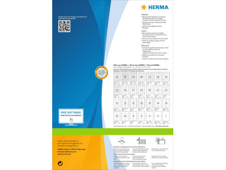 HERMA Etiquette universelle PREMIUM, 70 x 50,8 mm, blanc