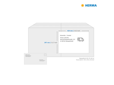 HERMA Etiquette universelle PREMIUM, 297 x 420 mm, blanc