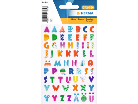 HERMA stickers alphabet MAGIC, A-Z, gravé Stone