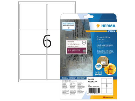 HERMA Etiquette d'expédition SPECIAL, 99,1 x 93,1 mm