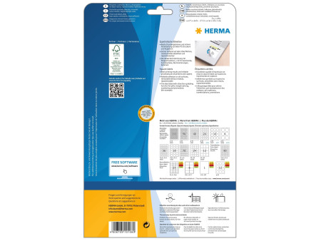 HERMA Etiquette universelle SPECIAL, 60 x 60 mm, blanc