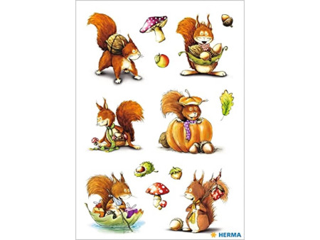 HERMA Sticker DECOR 'Ecureuils'