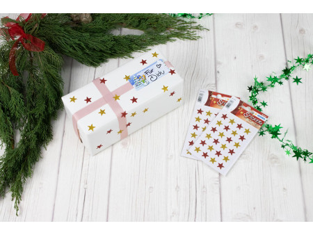 HERMA Autocollants de Noel MAGIC 'étoiles', pailletté