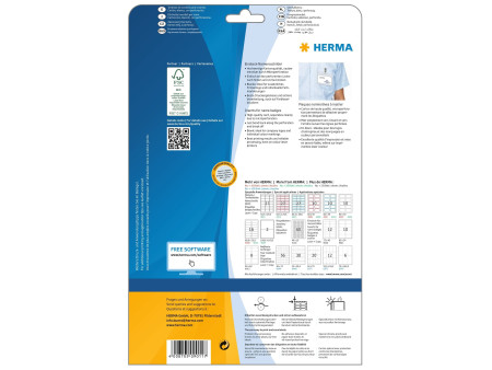HERMA plaques nominatives à insérer SPECIAL,90 x 54 mm,blanc