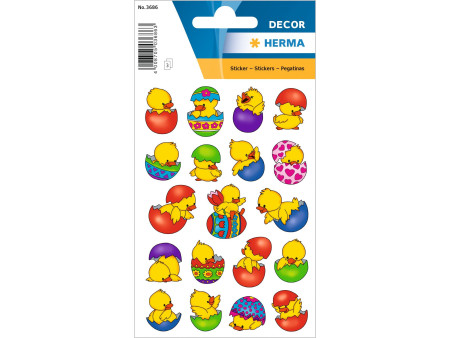 HERMA Stickers de Pâques DECOR 'Poussin dans l'oeuf'