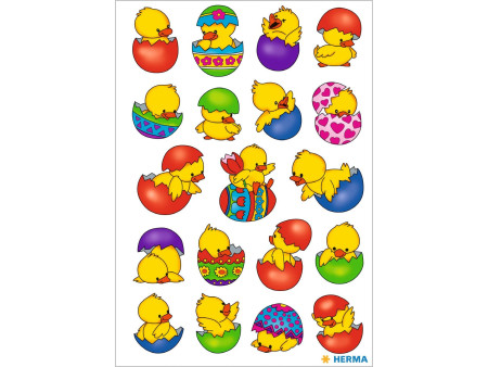 HERMA Stickers de Pâques DECOR 'Poussin dans l'oeuf'