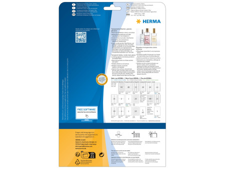 HERMA Etiquette en film SPECIAL, 63,5 x 38,1 mm, transparent