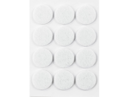 HERMA Patins de feutre autocollants, diamètre: 22 mm, blanc