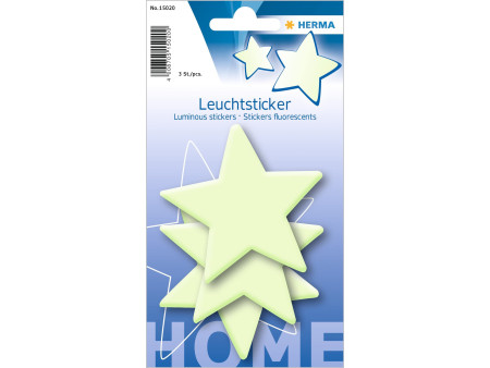 HERMA Stickers fluorescents Home 'grandes étoiles'