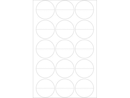 HERMA Etiquette fermoir, diamètre 32 mm, transparent