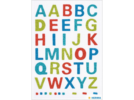 HERMA lettres alphabétiques MAGIC A-Z, glittery