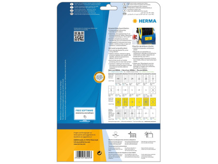 HERMA Etiquette signalétique SPECIAL, 99,1 x 42,3 mm, jaune
