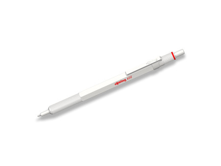 rotring Stylo à bille rétractable 600, perle blanche