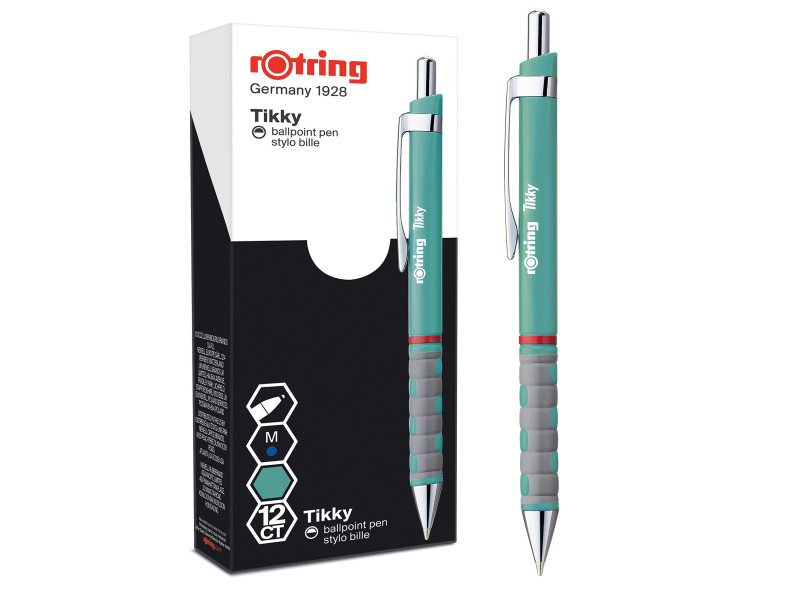 Rotring Stylo à bille rétractable Tikky, turquoise